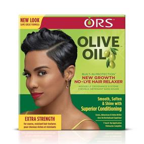 img 1 attached to ORS Olive Oil No-Lye Hair Relaxer - Extra Strength with Built-In Protection for New Growth (Pack of 2)