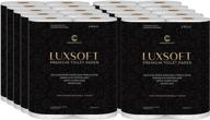 🧻 luxsoft premium 3-ply luxury toilet paper 10-pack - septic, rv, and boat safe with fast dissolving material (10 pack - 60 rolls) logo
