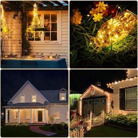 img 2 attached to 🌟 YOEEN 4 Pack 33Ft 100 LED Fairy Lights: Remote Control, Timer, Waterproof - Ideal for Bedroom, Garden Party, Wedding, Christmas Decor, Warm White