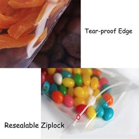 img 2 attached to Count Clear Resealable Bags Ziplock