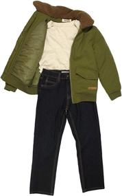 img 3 attached to 👦 Buffalo David Bitton Little Boys' 3-Piece Top, Pant, and Outerwear Set (Green Bomber, Size 7) - Improved SEO!