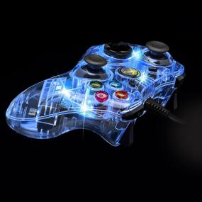 img 1 attached to 🎮 PDP Afterglow Wired Controller for Xbox 360 - Blue: Enhanced Gaming Experience!