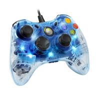 🎮 pdp afterglow wired controller for xbox 360 - blue: enhanced gaming experience! логотип