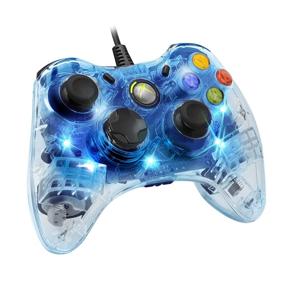 img 4 attached to 🎮 PDP Afterglow Wired Controller for Xbox 360 - Blue: Enhanced Gaming Experience!
