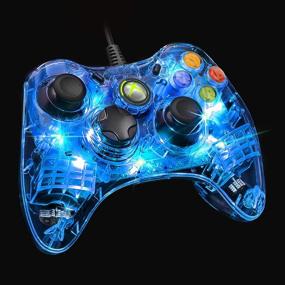 img 3 attached to 🎮 PDP Afterglow Wired Controller for Xbox 360 - Blue: Enhanced Gaming Experience!