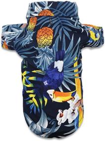 img 4 attached to DroolingDog Hawaiian Shirts T Shirt Medium