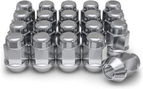 img 4 attached to Pack of 20 White Knight 🔩 Chrome M14x1.50 Bulge Acorn Lug Nuts: 1709S-20AM