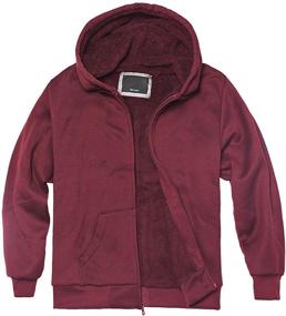img 1 attached to Fleece Sleeve Sherpa Hoodie - Boys' Clothing for Trendy Fashion Hoodies & Sweatshirts