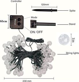 img 2 attached to Solar String Lights Crystal Balls