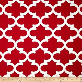 img 1 attached to Vibrant Lipstick Red Premier Prints Fynn Fabric - Buy by the Yard!