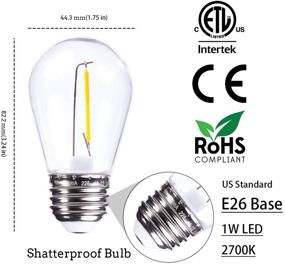 img 3 attached to 🔦 Jslinter S14 Shatterproof Waterproof Replacement: Reliable and Durable Solution for Long-lasting Lighting