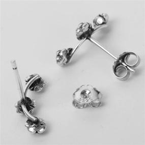 img 2 attached to YACQ Sterling Earrings Costume Jewelry Girls' Jewelry