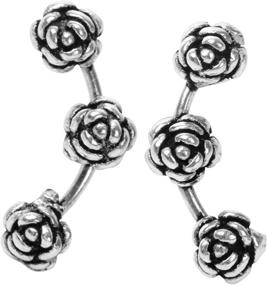 img 4 attached to YACQ Sterling Earrings Costume Jewelry Girls' Jewelry