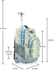 img 1 attached to Tilami Rolling Backpack: A Versatile Choice for Kids' Multifunctional Backpacks