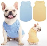 🐶 dog cooling shirt 2-pack - breathable instant t-shirts, comfortable summer clothes vest, fast-drying & absorbent for dogs cats puppy логотип