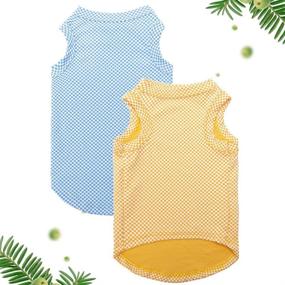 img 2 attached to 🐶 Dog Cooling Shirt 2-Pack - Breathable Instant T-Shirts, Comfortable Summer Clothes Vest, Fast-Drying & Absorbent for Dogs Cats Puppy