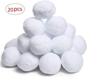 img 4 attached to ❄️ CyberDyer Snow Toy Balls - Safe and Mess-Free Snow Plush Balls for Indoor or Outdoor Fun - 20 Pack (Small Size)