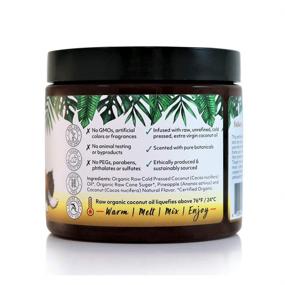 img 3 attached to Organic Fiji Pineapple Coconut Coconut Oil Sugar Scrub 20oz