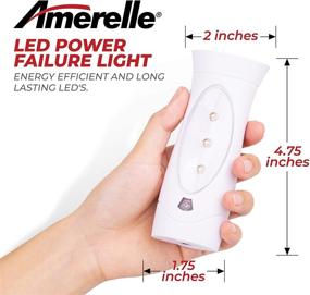 img 1 attached to Amerelle Emergency Lights For Home: 2 Pack - Prepare for Power Outages with 3 Function Power Outage Lights - Amertac Power Failure Light and Plug In Flashlight Combo with Rechargeable Battery - Stay Snow Storm Ready!