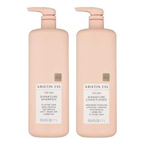 img 4 attached to 🧴 Kristin Ess The One Signature Shampoo & Conditioner Liter Set: Mega-size Haircare for Ultimate Impact