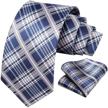 hisdern checkered classic neckties handkerchief men's accessories in ties, cummerbunds & pocket squares logo
