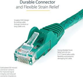 img 1 attached to 🔋 Snagless Patch Cable N6PATCH10GN by StarTech Com - Eco-Friendly Green