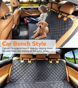 img 1 attached to 🐾 URPOWER 100% Waterproof Pet Seat Cover for Cars Trucks and SUVs - Scratch Proof & Non-Slip Backing, Hammock Design, Quilted & Padded, Durable Protection for Your Pets