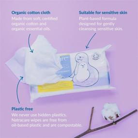 img 3 attached to 👶 Natracare Organic Cotton Baby Wipes: 100% Pure and Nurturing with Soothing Chamomile, Apricot, and Sweet Almond Oil – 16 Packs, 800 Wipes Total