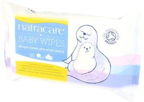 img 1 attached to 👶 Natracare Organic Cotton Baby Wipes: 100% Pure and Nurturing with Soothing Chamomile, Apricot, and Sweet Almond Oil – 16 Packs, 800 Wipes Total