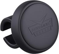 🚗 automuko silicone power handle - black steering wheel spinner, easy installation, no tools required logo