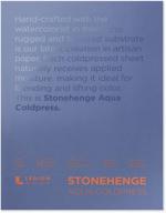 🎨 legion stonehenge aqua watercolor block: 140 cold press, 9 x 12 inches - 15 sheets of white perfection! logo