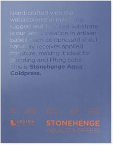 img 2 attached to 🎨 Legion Stonehenge Aqua Watercolor Block: 140 Cold Press, 9 X 12 Inches - 15 Sheets of White Perfection!