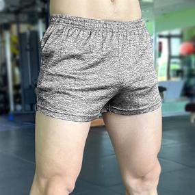 img 3 attached to 🩳 Lehmanlin Men's 3 Inch Bodybuilding Quick Dry Workout Shorts