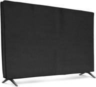 🖥️ kwmobile dust cover for 49-50" tv - premium fabric display protector for flat screen tvs - stylish black protection logo