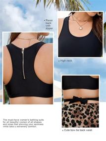 img 1 attached to MOLYBELL Swimsuits Waisted Monokini Racerback Women's Clothing and Swimsuits & Cover Ups