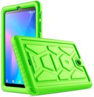 🐢 зеленый поэтический чехол серии turtleskin из силикона для планшета alcatel joy tab и планшета alcatel 3t 8 дюймов - устойчив к ударам, дружелюбный к детям дизайн логотип