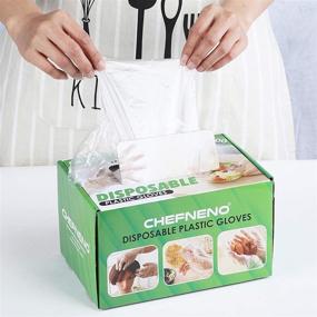 img 2 attached to Kitchen Cleaning Food Handling Gloves, 1200 PCS (600 Pairs) - Disposable Plastic Gloves