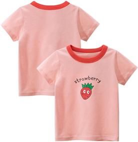 img 1 attached to 👧 Adorable Kumary Toddler Little Girls' Clothing - 3 Packs of Sleeve Tops