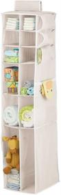 img 4 attached to MDesign Hanging Storage Organizer: 🧺 Stylish and Functional Divided Kids' Home Store