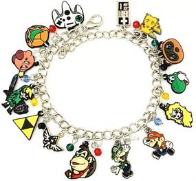 img 1 attached to Classic Game Gaming: The Legend of Zelda, Animal Villagers Crossing, Mario Yosh, Princess Peach, Smash All Stars, Dreamland Bracelet Gifts for Girls, Women, Men