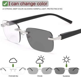 img 2 attached to Photochromic Transition Sunglasses Protection Eyeglasses Vision Care