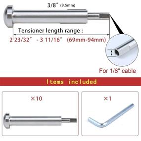 img 3 attached to Muzata Invisible Turnbuckle Threaded CR37