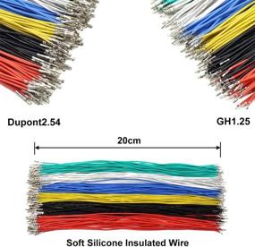 img 1 attached to 🔌 Качественные кабели GH1.25 до Dupont2.54 с предварительным штекерным кримпованием и разъемами для Pixhawk4 Pixhawk2 Pixhack Pixracer PXFmini - в комплекте 20 см силиконового провода