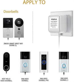 img 3 attached to 18V / 800mA Doorbell Transformer & Power Adapter for Ring Video Doorbell, Ring Video Doorbell Pro, Ring Video Doorbell 2 & Compatible with Nest Hello Doorbell and Zmodo Smart Doorbell