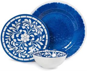 img 4 attached to 🍽️ Lighweight Unbreakable Melamine Dinnerware Set for Enhanced Durability and Convenience