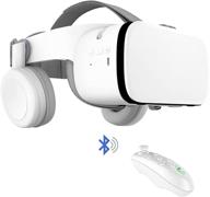 🔮 погрузитесь в виртуальный мир реальности: беспроводной bluetooth-гарнитура vr с пультом управления - белая логотип