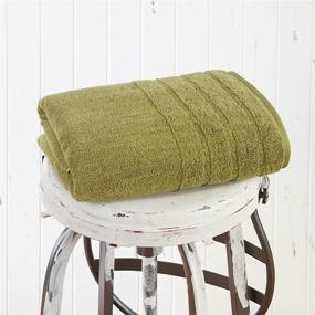 img 3 attached to 🌿 Premium Made Here by 1888 Mills Luxury Bath Towel – Supporting Cotton Made in Africa. Available in Moss