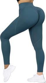 img 3 attached to KUNISUIT Scrunch Lifting Leggings Waisted Sports & Fitness in Running