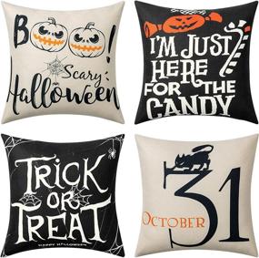 img 4 attached to Joybest Halloween Pillow Holiday Bedding