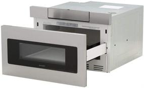 img 1 attached to 🔥 Sharp SMD2470AS Microwave Drawer Oven: 24-Inch Stainless Steel, 1.2 Cu. Feet - Efficient & Stylish